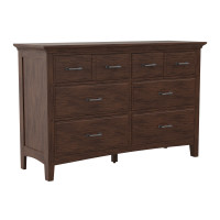 OSP Home Furnishings BP-4201-020K Modern Mission 6 Drawer Dresser in Vintage Oak Finish